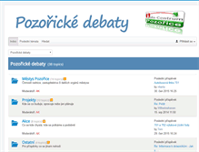 Tablet Screenshot of forum.pozorice.cz