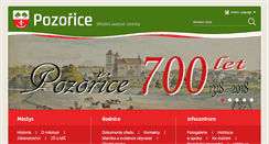 Desktop Screenshot of pozorice.cz