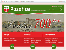 Tablet Screenshot of pozorice.cz